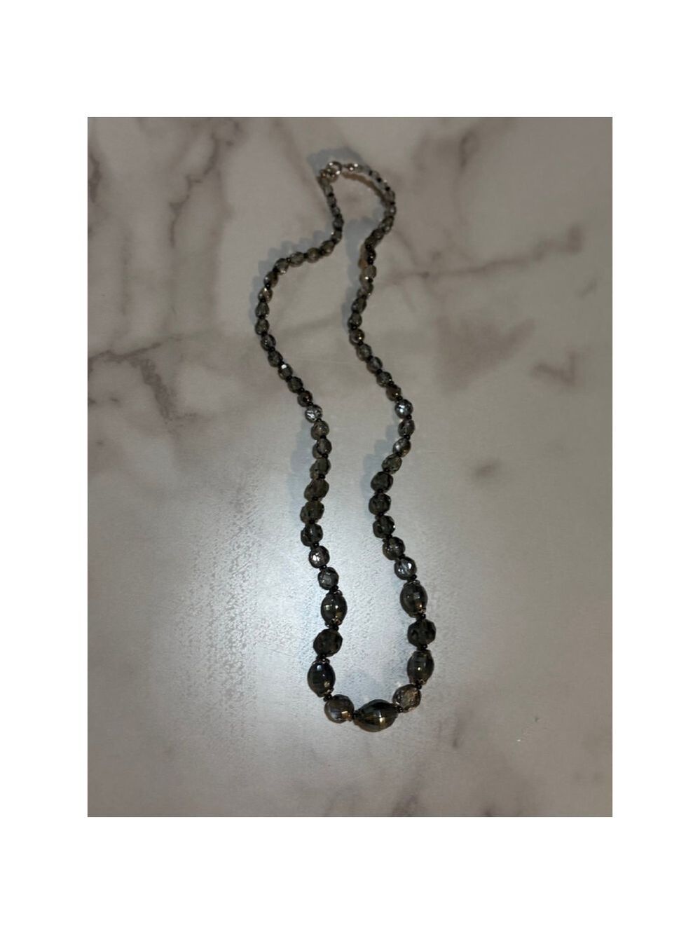 Joan Rivers Grey Necklace